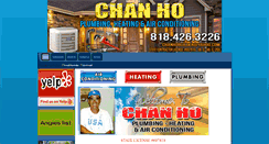 Desktop Screenshot of chanhoplumbingheatingaircon.com